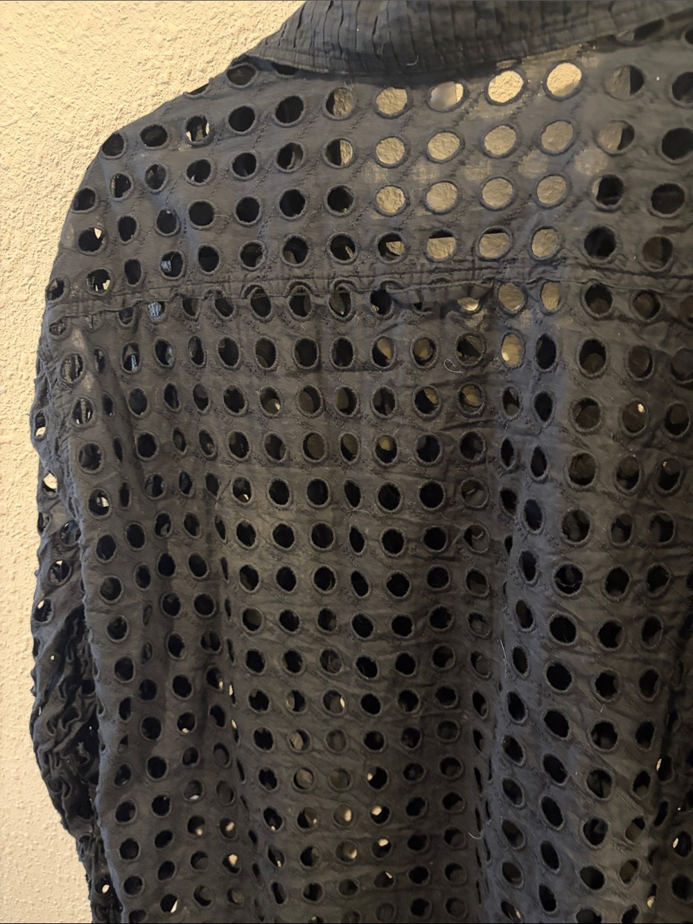 Solid & Striped Eyelet Pareo Cover-Up Black Medium - Picture 5 of 5